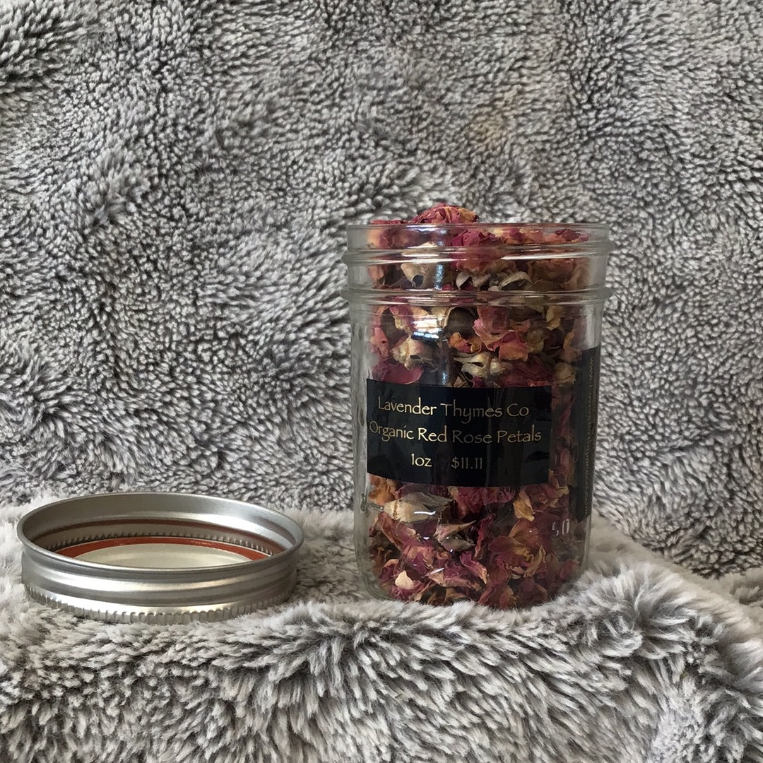 Organic Red Rose Petals