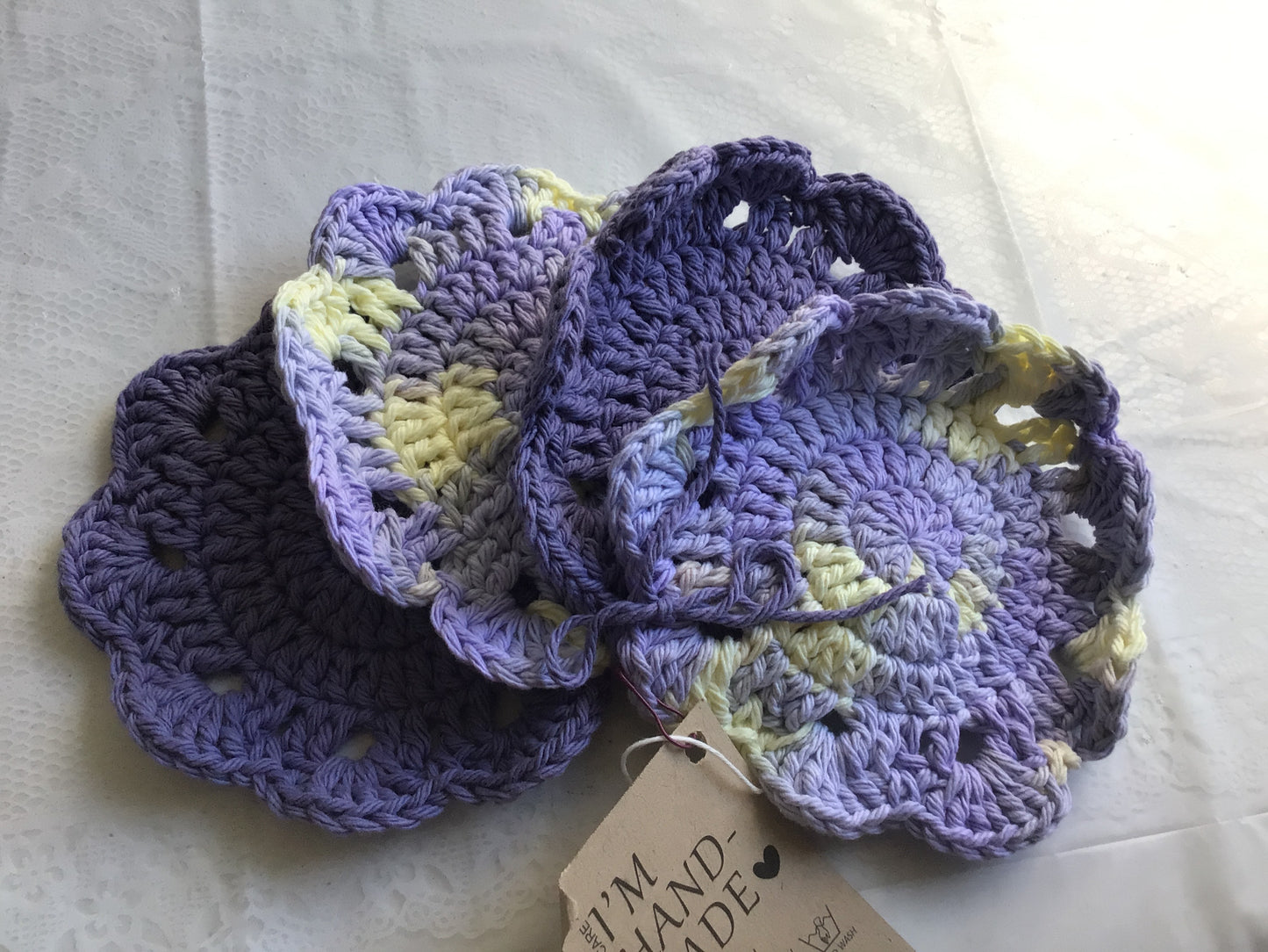 Cozy Crochet 4 Piece Coaster Set