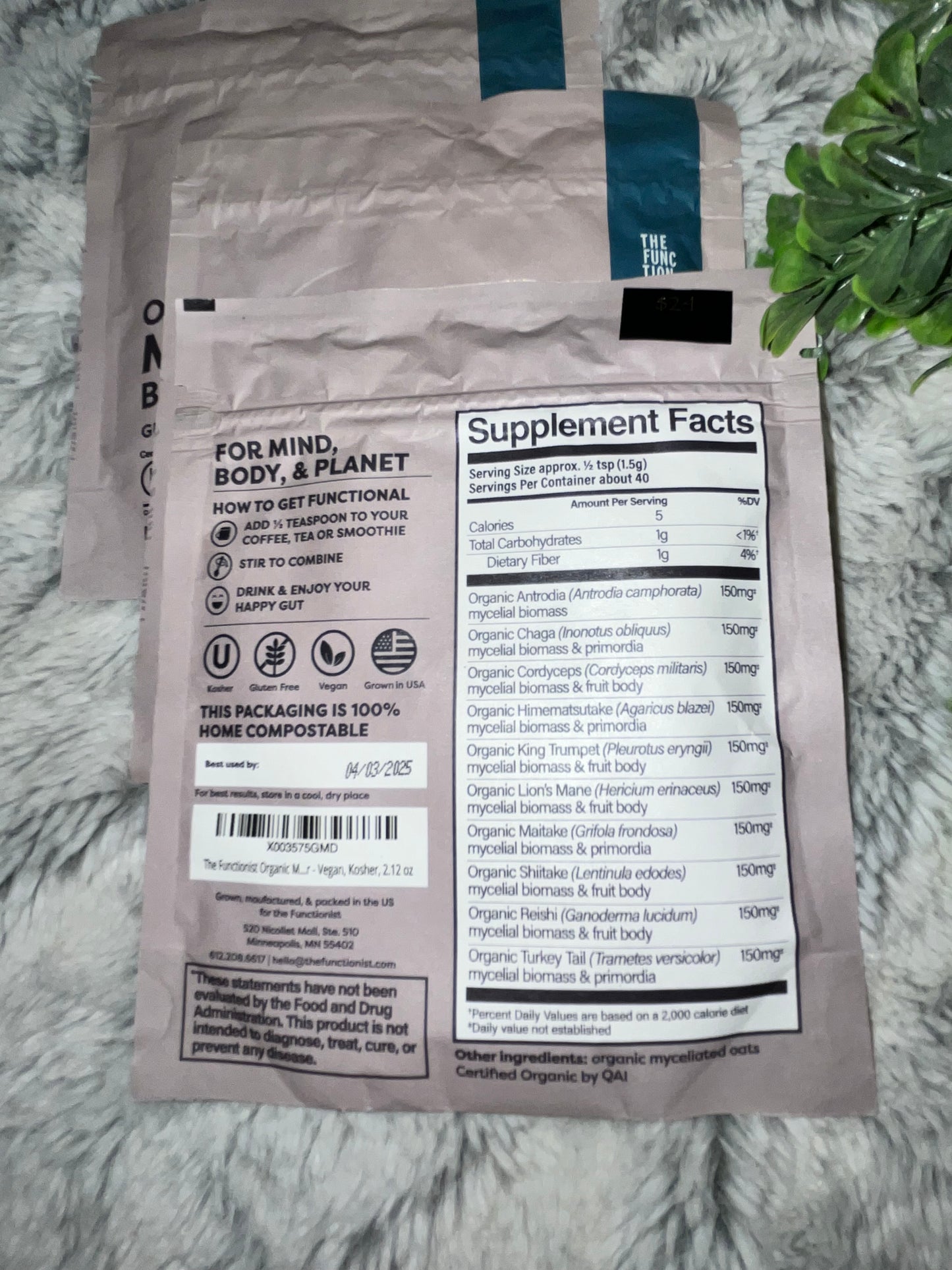 Organic Mushroom Tea Blend