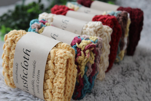 Knitted washcloths