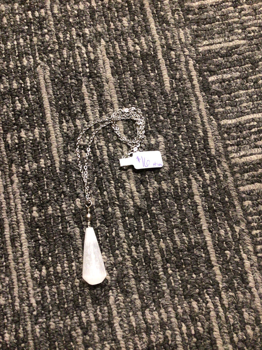 Selenite necklace