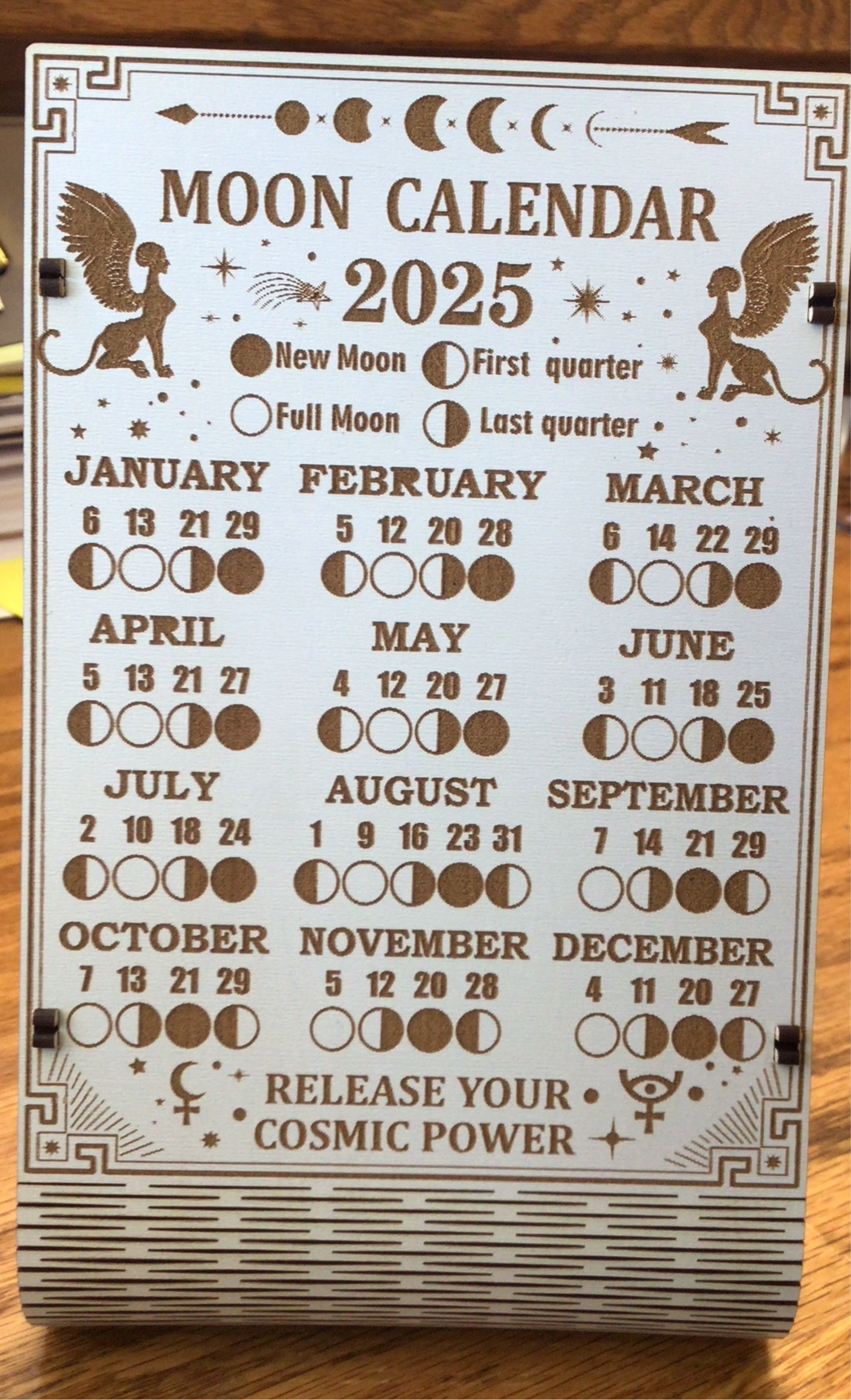 Moon calendar