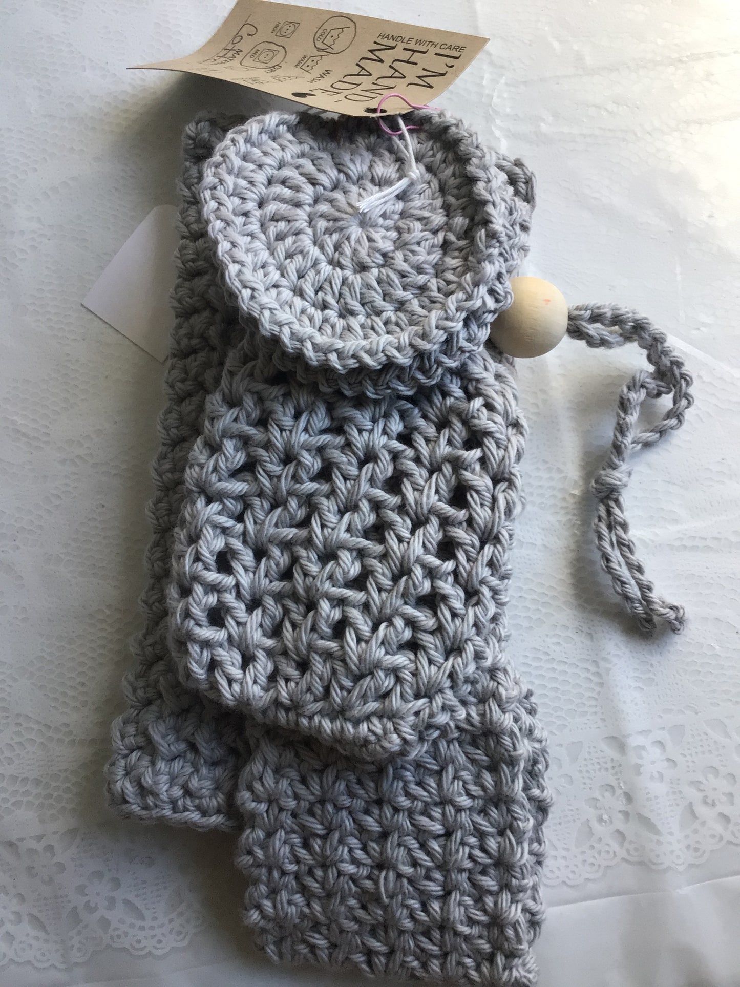 Cozy Crochet Gift Set (Washcloth, Soap Saver, Headband, Face Scrubbies)