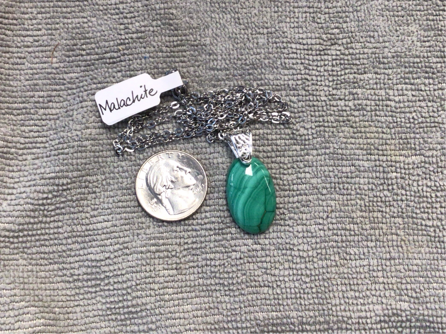 Malachite necklace