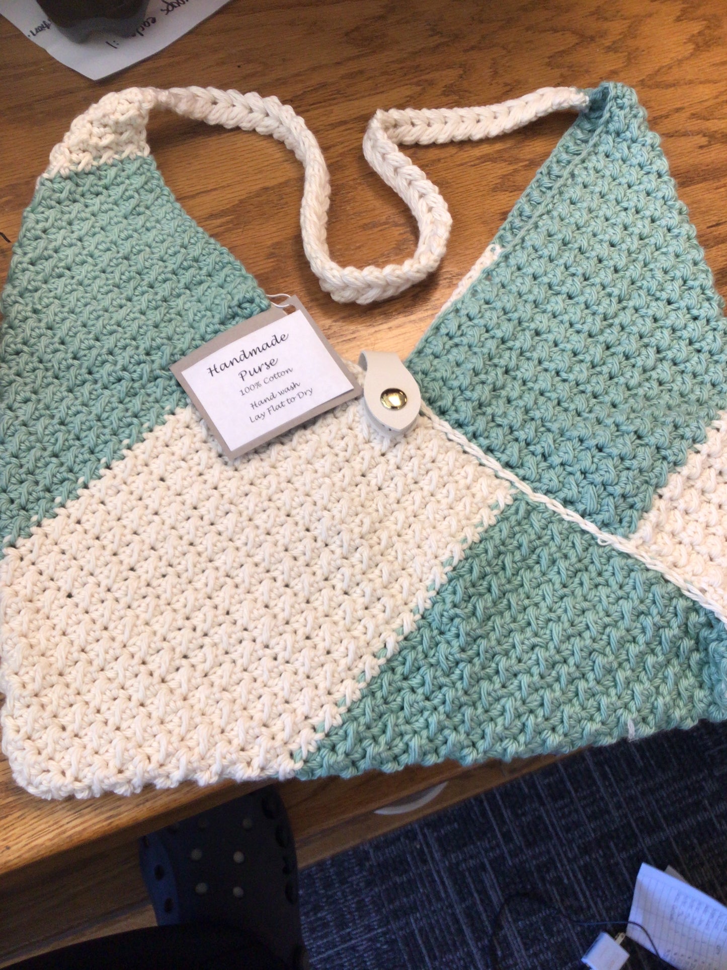 Handmade crotchet purse