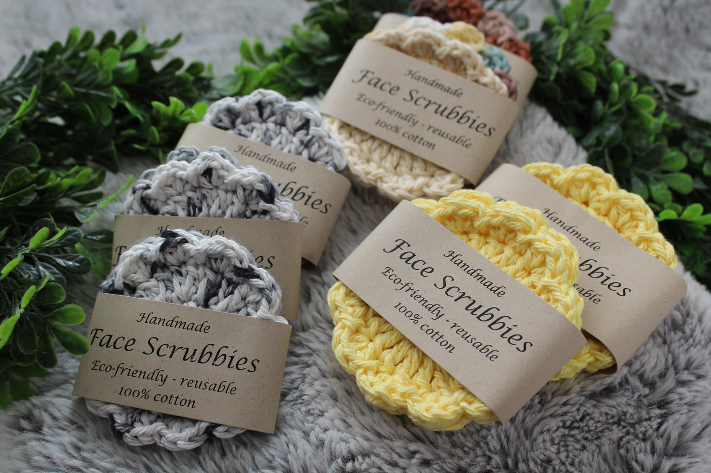 Knitted Face Scrubbies