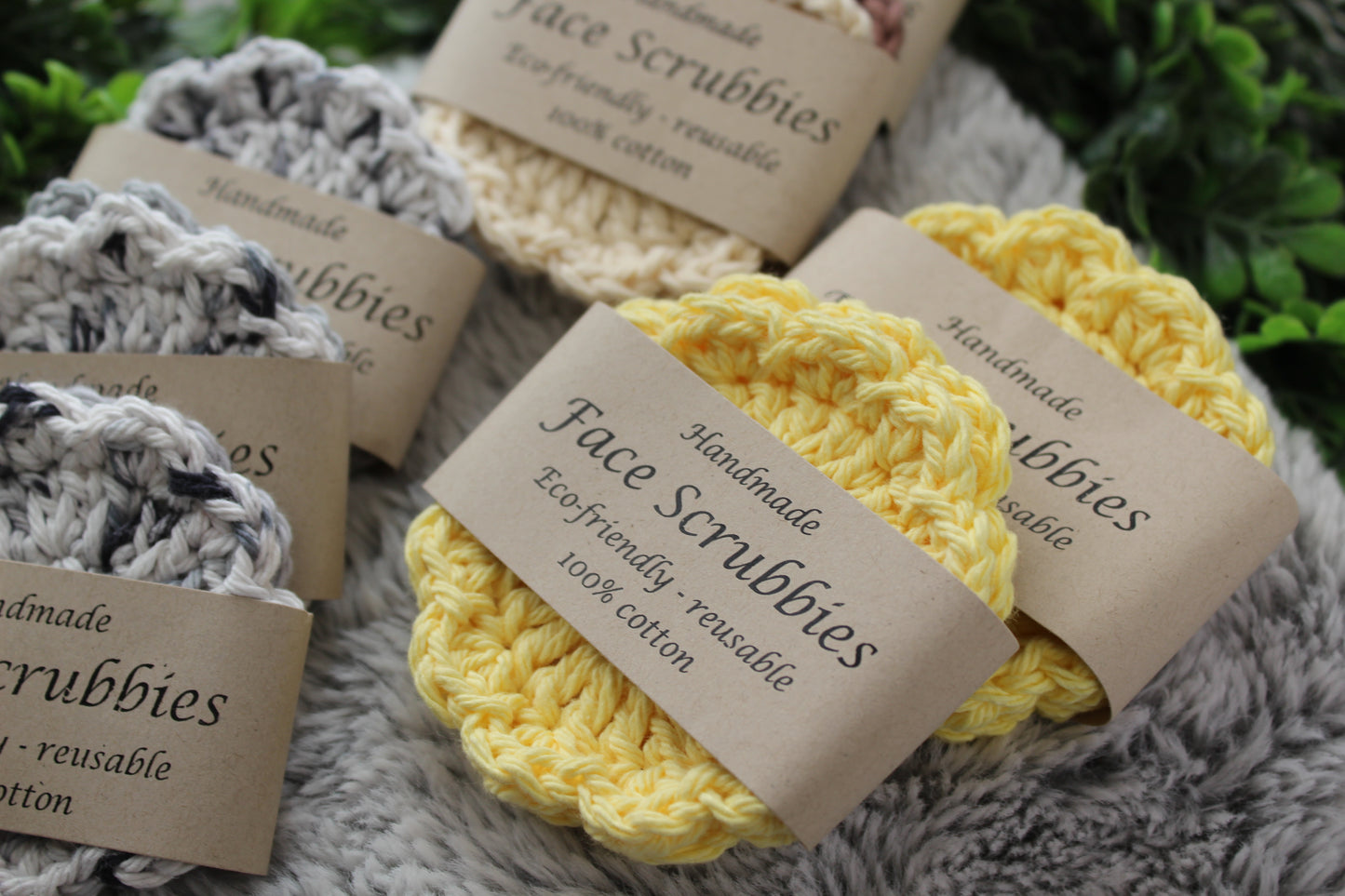 Knitted Face Scrubbies