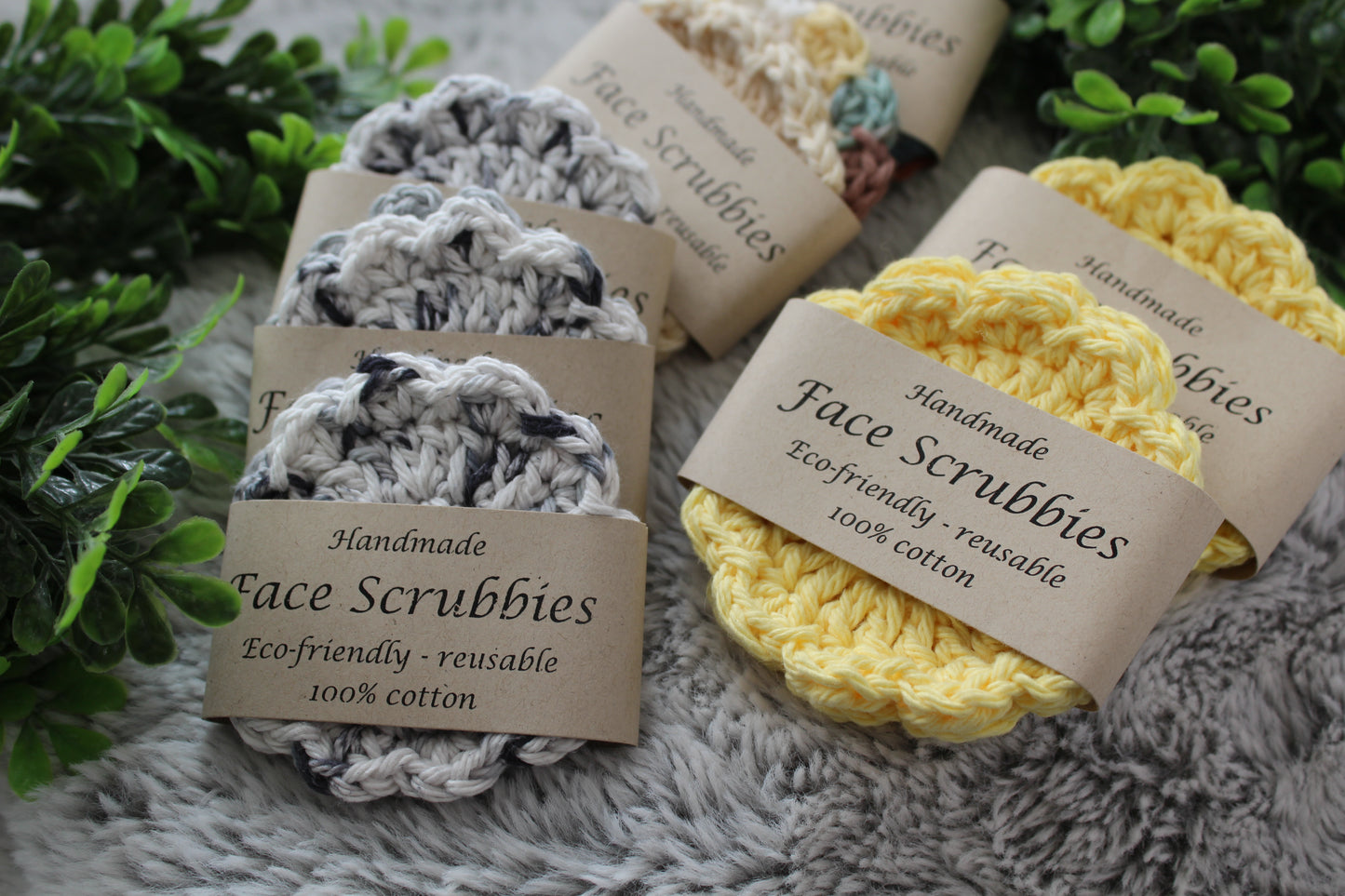 Knitted Face Scrubbies