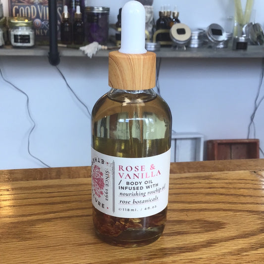 Rose & Vanilla Body Infused Oil