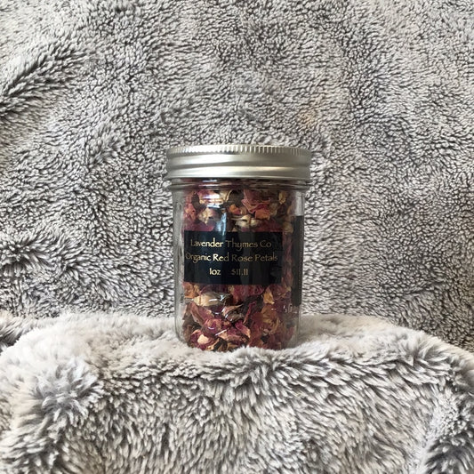 Organic Red Rose Petals