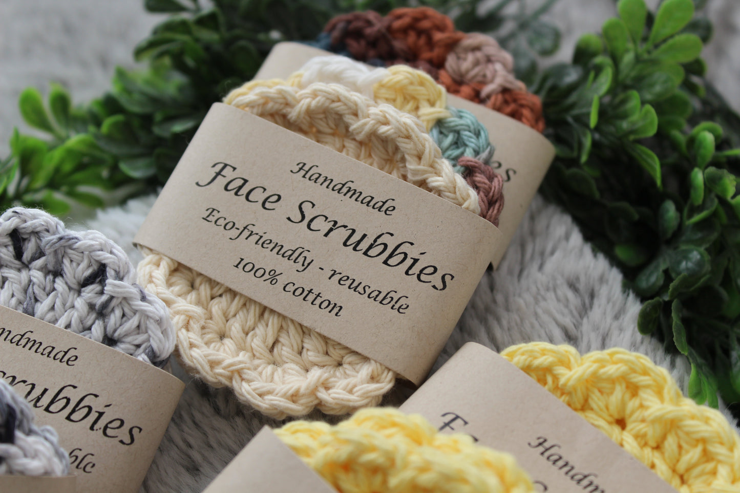 Knitted Face Scrubbies