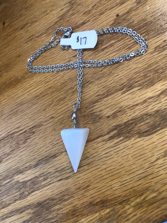 Selenite necklace