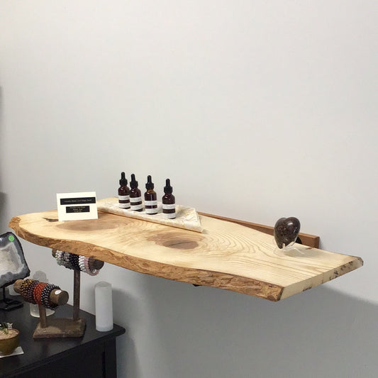 Double Live Edge Shelf