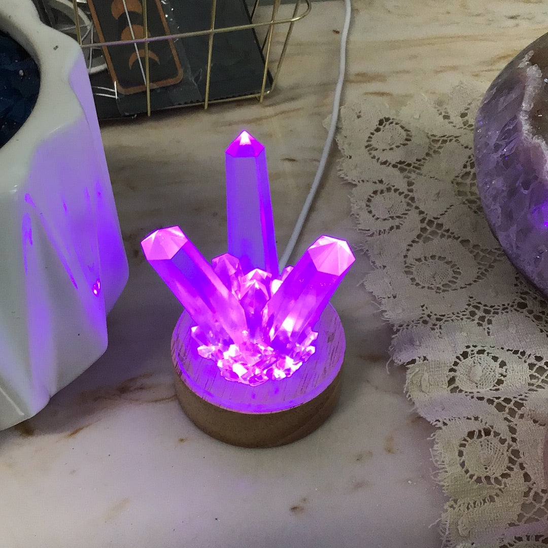 Light up multi color Sphere holder